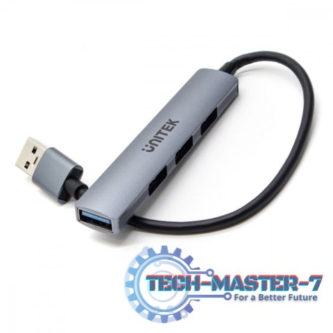 Hub USB-A; 3x USB-A 2.0; 1x USB-A 5 Gbps Aluminiowy Hub USB-A; 3x USB-A 2.0; 1x USB-A 5 Gbps Aluminiowy
