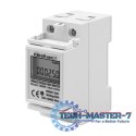 Jednofazowy elektroniczny licznik | miernik zużycia energii na szynę DIN | 230V | LCD | 2P Jednofazowy elektroniczny licznik | miernik zużycia energii na szynę DIN | 230V | LCD | 2P