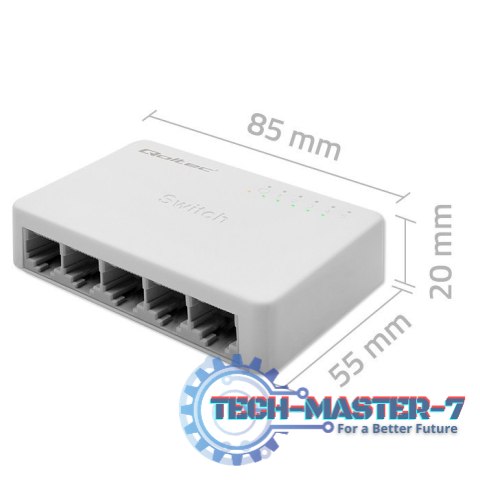 SWITCH przełącznik sieciowy 5 x port RJ45 | 1000Mbps | Fast Ethernet | LAN SWITCH przełącznik sieciowy 5 x port RJ45 | 1000Mbps | Fast Ethernet | LAN