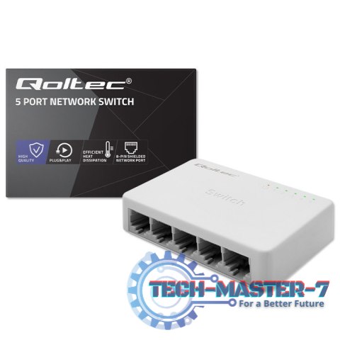 SWITCH przełącznik sieciowy 5 x port RJ45 | 1000Mbps | Fast Ethernet | LAN SWITCH przełącznik sieciowy 5 x port RJ45 | 1000Mbps | Fast Ethernet | LAN
