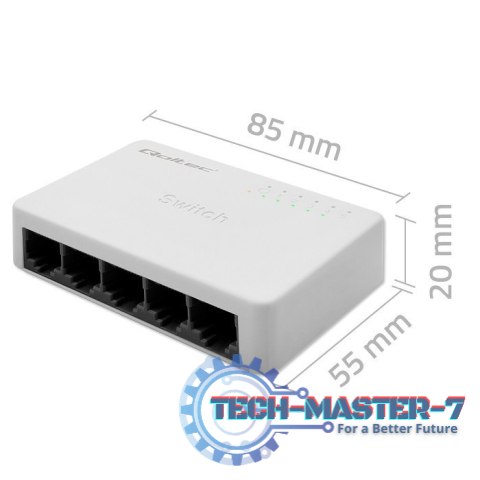SWITCH przełącznik sieciowy 5 x port RJ45 | 100Mbps | Fast Ethernet| LAN SWITCH przełącznik sieciowy 5 x port RJ45 | 100Mbps | Fast Ethernet| LAN