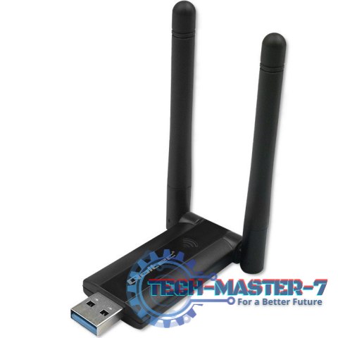 Szybki bezprzewodowy adapter USB DUAL Wi-Fi 2 x 2dBi | Standard AC | USB 3.0 | 1200Mbps Szybki bezprzewodowy adapter USB DUAL Wi-Fi 2 x 2dBi | Standard AC | USB 3.0 | 1200Mbps