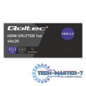 Aktywny rozdzielacz Splitter 4 x HDMI 4K x 2K | 6Gb/s | 60Hz Aktywny rozdzielacz Splitter 4 x HDMI 4K x 2K | 6Gb/s | 60Hz