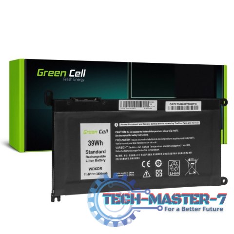 Bateria do Dell WDXOR 11,4V 3400mAh Bateria do Dell WDXOR 11,4V 3400mAh