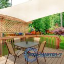 Kwadratowy żagiel przeciwsłoneczny 3x3 m daszek wodoodporny beżowy MultiGarden MULTI GARDEN