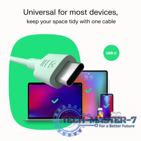 Kabel USB-C-USB-C PowerFlex 100W silikonowy 1.2m czarny Kabel USB-C-USB-C PowerFlex 100W silikonowy 1.2m czarny