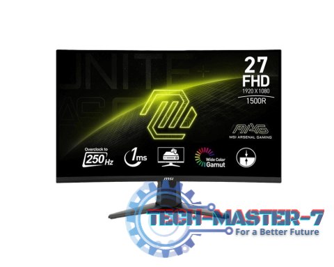 Monitor 27 cali MAG 27C6X LED/FHD/Curved/250Hz/czarny Monitor 27 cali MAG 27C6X LED/FHD/Curved/250Hz/czarny