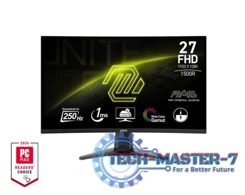 Monitor 27 cali MAG 27C6X LED/FHD/Curved/250Hz/czarny Monitor 27 cali MAG 27C6X LED/FHD/Curved/250Hz/czarny