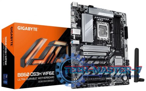 Płyta główna GIGABYTE B860 DS3H WIFI6E LGA1851 ATX Płyta główna GIGABYTE B860 DS3H WIFI6E LGA1851 ATX
