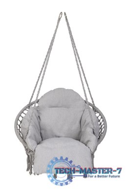 Huśtawka ogrodowa bocianie gniazdo z poduszką XXL szary 150kg