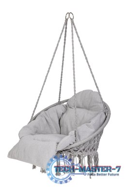 Huśtawka ogrodowa bocianie gniazdo z poduszką XXL szary 150kg