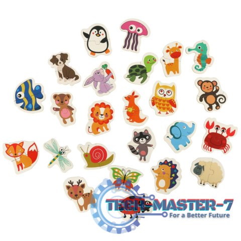 Puzzle w puszce zwierzątka 24 puzzle Puzzle w puszce zwierzątka 24 puzzle