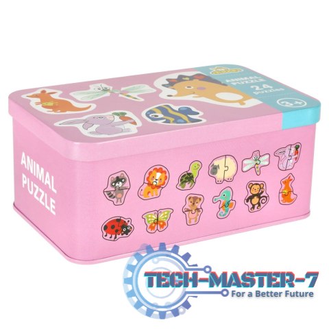 Puzzle w puszce zwierzątka 24 puzzle Puzzle w puszce zwierzątka 24 puzzle