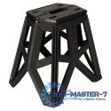 Taboret składany krzesełko turystyczne kempingowe przenośne 40 cm czarny Taboret składany krzesełko turystyczne kempingowe przenośne 40 cm czarny