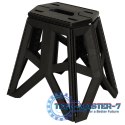 Taboret składany krzesełko turystyczne kempingowe przenośne 40 cm czarny Taboret składany krzesełko turystyczne kempingowe przenośne 40 cm czarny