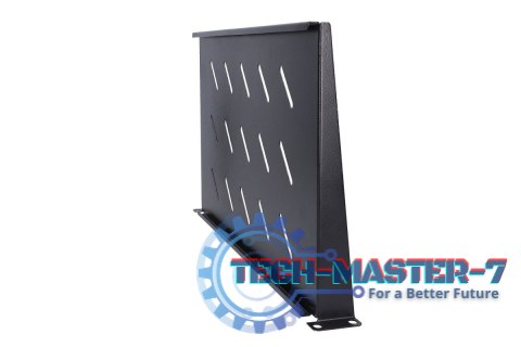 Półka rack 1U do szaf wiszących czarna 25 cm Półka rack 1U do szaf wiszących czarna 25 cm