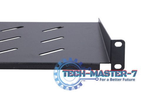 Półka rack 1U do szaf wiszących czarna 25 cm Półka rack 1U do szaf wiszących czarna 25 cm