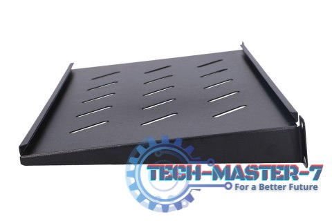 Półka rack 1U do szaf wiszących czarna 25 cm Półka rack 1U do szaf wiszących czarna 25 cm