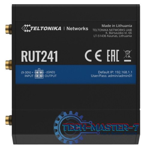 Router LTE RUT241 (Cat 4), 4G, WiFi, Ethernet Router LTE RUT241 (Cat 4), 4G, WiFi, Ethernet