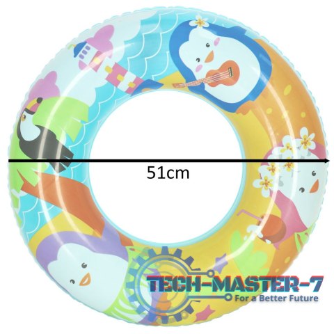 Kółko do pływania koło dmuchane pingwinek 51cm BESTWAY 36113 Kółko do pływania koło dmuchane pingwinek 51cm BESTWAY 36113