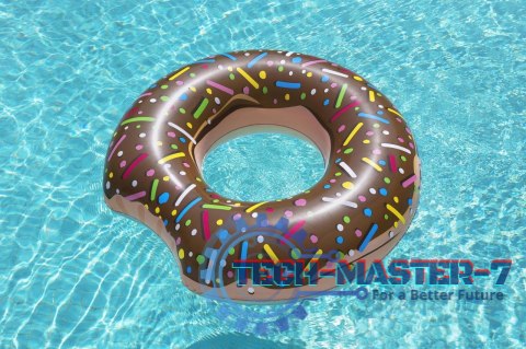 Kółko do pływania koło dmuchane BESTWAY 36188 donut brązowe 107cm Kółko do pływania koło dmuchane BESTWAY 36188 donut brązowe 107cm