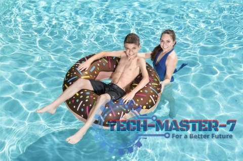 Kółko do pływania koło dmuchane BESTWAY 36188 donut brązowe 107cm Kółko do pływania koło dmuchane BESTWAY 36188 donut brązowe 107cm
