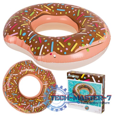 Kółko do pływania koło dmuchane BESTWAY 36188 donut brązowe 107cm Kółko do pływania koło dmuchane BESTWAY 36188 donut brązowe 107cm