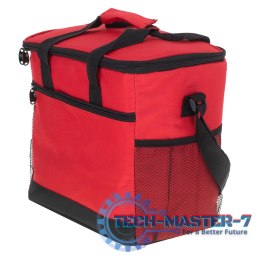 Torba termiczna na lunch jedzenie śniadaniowa izolacyjna na plażę piknik 16L czerwona