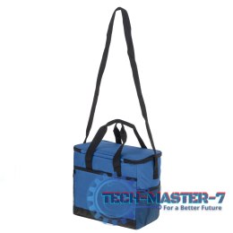 Torba termiczna na lunch jedzenie śniadaniowa izolacyjna na plażę piknik 16L granatowa