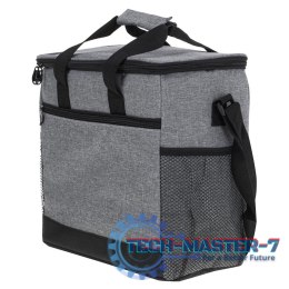 Torba termiczna na lunch jedzenie śniadaniowa izolacyjna na plażę piknik 16L szara