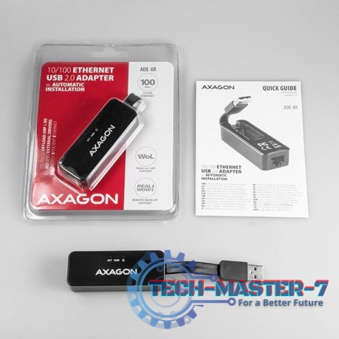 ADE-XR Karta sieciowa Fast Ethernet adapter, USB2.0, instalacja automatyczna ADE-XR Karta sieciowa Fast Ethernet adapter, USB2.0, instalacja automatyczna
