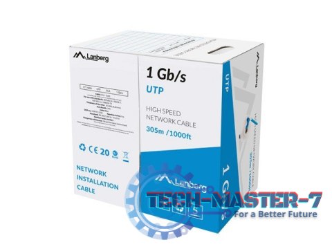 Kabel LAN UTP 1GB/S 305M drut CCA niebieski Kabel LAN UTP 1GB/S 305M drut CCA niebieski