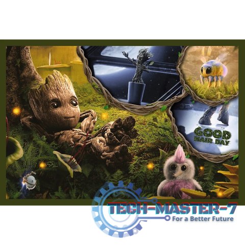 Puzzle 2x200 elementów Ja jestem Groot Guardians Marvel Puzzle 2x200 elementów Ja jestem Groot Guardians Marvel