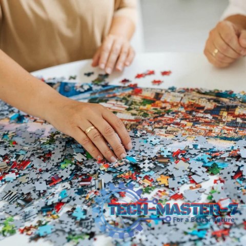 Puzzle 500 elementów Chatka nad rzeką Puzzle 500 elementów Chatka nad rzeką