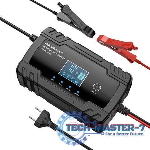 Inteligentna mikroprocesorowa ładowarka 12V 8A | 24V 4A |Prostownik z funkcją naprawy do akumulatora AGM GEL | LCD Inteligentna mikroprocesorowa ładowarka 12V 8A | 24V 4A |Prostownik z funkcją naprawy do akumulatora AGM GEL | LCD