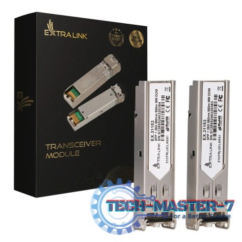 Moduł SFP 1.25G 2-pak 1,25Gbps, LC/UPC, 850nm, 550m, multi mode, DOM Moduł SFP 1.25G 2-pak 1,25Gbps, LC/UPC, 850nm, 550m, multi mode, DOM