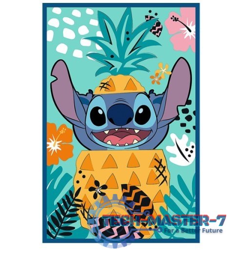 Puzzle 3x80 elementów Stitch świat Puzzle 3x80 elementów Stitch świat