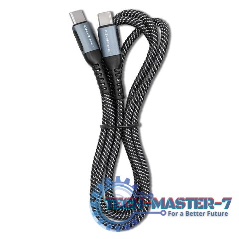 Kabel USB 2.0 typ C | USB 2.0 typ C 100W | QC 3.0 | PD | 1m | Czarny Kabel USB 2.0 typ C | USB 2.0 typ C 100W | QC 3.0 | PD | 1m | Czarny