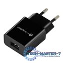 Ładowarka sieciowa 1xUSB, 1A, 5W