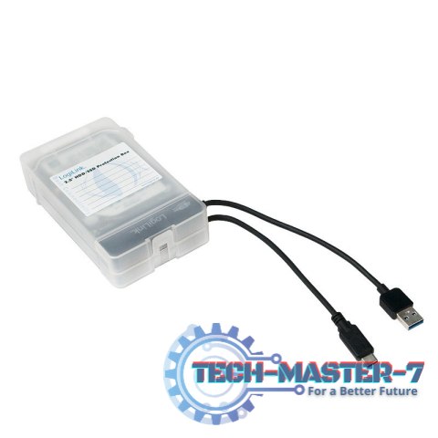 Pudełko ochronne 2xHDD 2.5 cala, transparentne Pudełko ochronne 2xHDD 2.5 cala, transparentne
