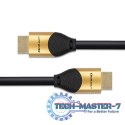 Kabel HDMI v2.1 Ultra High Speed 8K | 60Hz | 30AWG | 1m Złoty
