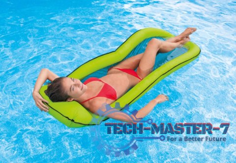 Materac plażowy z siateczką do pływania chłodzący zielony 58836 INTEX INTEX Materac plażowy z siateczką do pływania chłodzący zielony 58836 INTEX INTEX