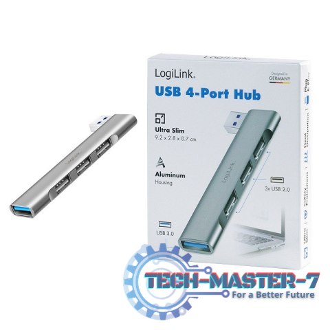 Smukły HUB USB-A do 1x USB-A 3.0 3xUSB-A 2.0 Smukły HUB USB-A do 1x USB-A 3.0 3xUSB-A 2.0