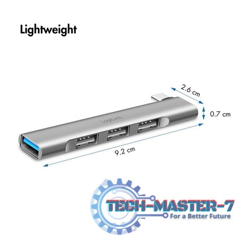 Smukły HUB USB-C do 1x USB-A 3.0 3xUSB-A 2.0 Smukły HUB USB-C do 1x USB-A 3.0 3xUSB-A 2.0