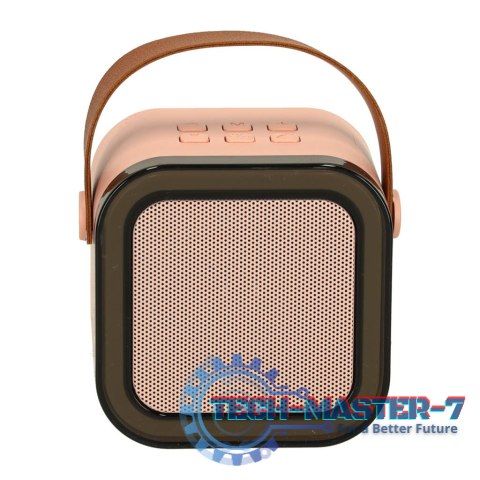 Zestaw do karaoke 2 mikrofony + głośnik przenośny BLUETOOTH USB LED różowy Zestaw do karaoke 2 mikrofony + głośnik przenośny BLUETOOTH USB LED różowy
