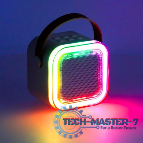 Zestaw do karaoke 2 mikrofony + głośnik przenośny BLUETOOTH USB LED różowy Zestaw do karaoke 2 mikrofony + głośnik przenośny BLUETOOTH USB LED różowy