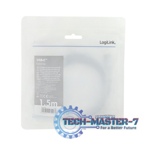 Kabel USB LOGILINK USB typ C 1.5 Kabel USB LOGILINK USB typ C 1.5