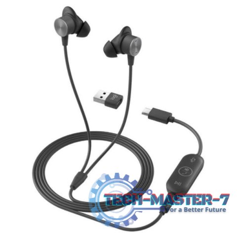 Słuchawki z mikrofonem LOGITECH Zone Wired Earbuds Teams Grafitowy Grafitowy Słuchawki z mikrofonem LOGITECH Zone Wired Earbuds Teams Grafitowy Grafitowy