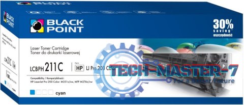 Kaseta z tonerem BLACK POINT LCBPH211C Zamiennik HP CF211A LCBPH211C Kaseta z tonerem BLACK POINT LCBPH211C Zamiennik HP CF211A LCBPH211C