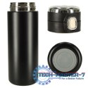 Kubek bidon termiczny z ustnikiem termos LED 420ml czarny